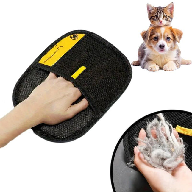 Pet Hair Removal Glove for Cats & Dogs Thickened Strong Gloves for Pet Grooming Reusable Quick De-Shedding Eco-Friendly Reusable for Couch Clothing Carpet Hair Remover