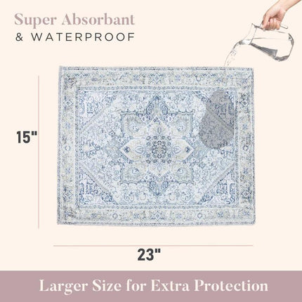 Washable Pee Pads for Dogs, Stylish, Non-Slip and Leak-Proof Pee Pads. Reusable Potty Pads for Dogs for Crates and Floors Disposable Dog Potty Washable Pee Pads for Dogs Bundle