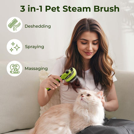 Pecute Pet Fur Removal Brush for Cat/Dog – Deshedding & Grooming Tool