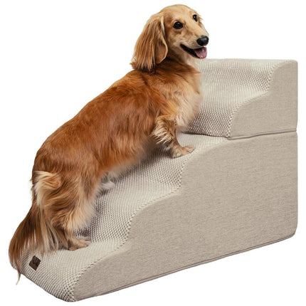 Made4Pets Dog Stairs and Ramp for Bed 3-5 Step Non-Slip Pet Stairs Suitable for High Bed Climbing Universal Design for Dogs and Cats Outdoorfun - Home