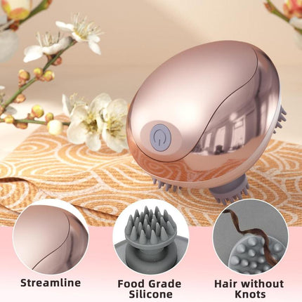 Cotsoco Portable Pet Massager Waterproof Handheld Electric Head Scalp Massager for Dogs Cats Comfort Gift for Daughter and Son Rose Gold 3 Modes Gentle Heavy Kneading Mixed Modes Wet Dry Use Long Battery Life