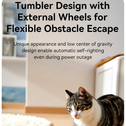 Pawpal Orbit: Smart Self-Charging Pet Camera with 1080P HD, Phone Control, Laser Fun & Voice Chat for Remote Play with Cats and Dogs Pet Cam with Night Vision Indoor Movable