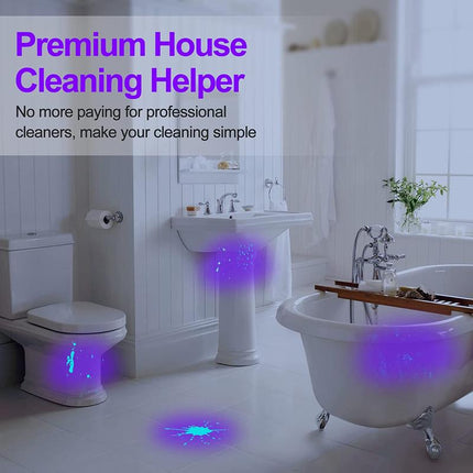 Vansky UV Flashlight Black Torch Light, 21 LED 395Nm Ultraviolet Blacklight Flashlight Mini Pet Urine Detector for Dog/Cat, Dry Stains, Resin Curing, Matching with Pet Odor Eliminator(Batteries Are Included)