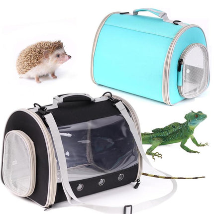 Bearded Dragon Backpack Carrier with Bubble Window - Space Capsule Style for Reptiles & Small Pets