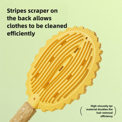 Cat Brush for Shedding Dog Brush Hair Cleaning Comb Bath Massage Tool for Shedding & Grooming, Remove Loose Hair, Durian Shape, Silicone Bristles (Yellow)