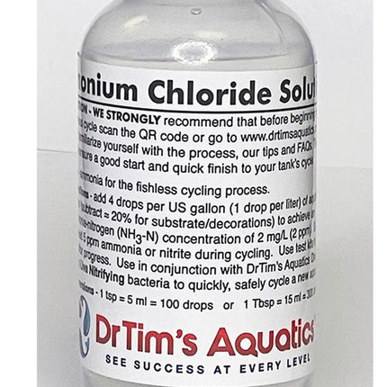 Drtim'S Aquatics Ammonium Chloride for Fishless Cycling a New Freshwater or Marine Aquarium