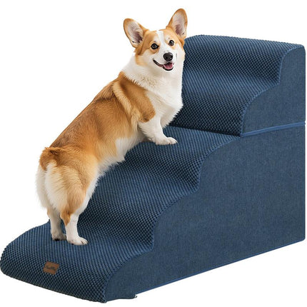 Made4Pets Dog Stairs and Ramp for Bed 3-5 Step Non-Slip Pet Stairs Suitable for High Bed Climbing Universal Design for Dogs and Cats Outdoorfun - Home