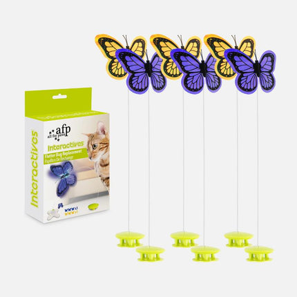 All for Paws Automatic Butterfly Toy for Cats - Fun and Interactive Pet Toy Exercise Playful Cat Stuff
