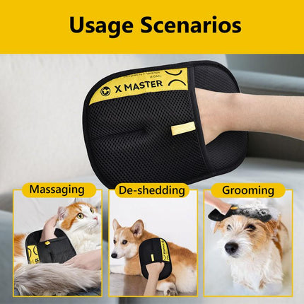 Pet Hair Removal Gloves, Electrostatic Pet Hair Remover, Reusable Cat&Dog Hair Remover for Couch, Furniture, Carpet, Car Seat, Pet Grooming Gloves