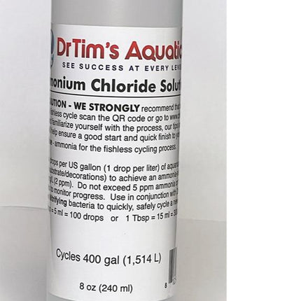 Drtim'S Aquatics Ammonium Chloride for Fishless Cycling a New Freshwater or Marine Aquarium