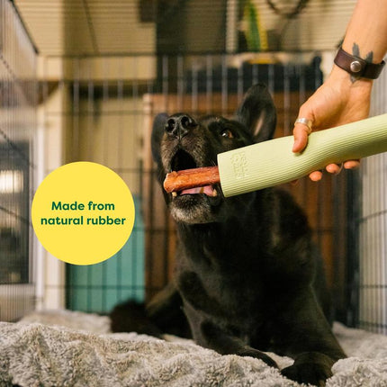 Earth Rated Dog and Puppy Enrichment Toy Natural Rubber Chew Stick for Small Medium & Large Dogs Durable Dishwasher Safe Ergonomic Design for Boredom Relief