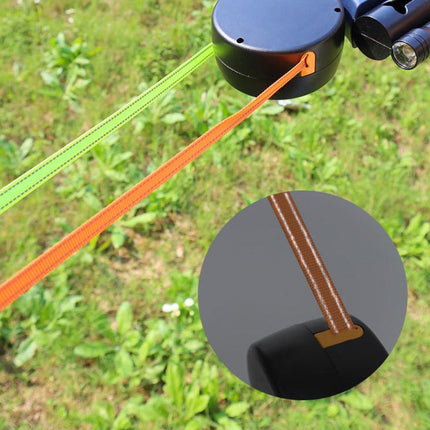 Tangle-Free Retractable Double Dog Leash for 2 Dogs – Dual Head Leash with LED Flashlight & Waste Bag Dispenser – No-Twist Leash for Small & Medium Dogs like Golden Retriever, Husky, Doberman, French Bulldog, Corgi, Dachshund, Pomeranian-Vsj