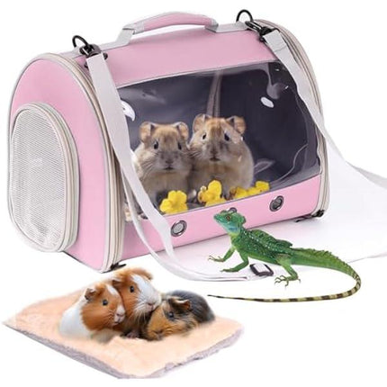 Bearded Dragon Backpack Carrier with Bubble Window - Space Capsule Style for Reptiles & Small Pets