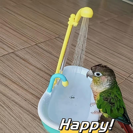 Random Color Bird Bath Tub, Cute Shower Box, Bathing Tub Container, Bird Cage Accessories for Small Medium Long Tail Parrots Cleaning Supplies
