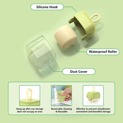 2-Pack Mini Lint Roller, Washable Sticky Roller Reusable Lint Remover Portable Pet Hair Remover for Clothes,Travel Household