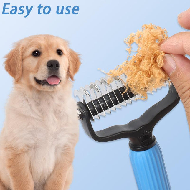 Pet Deshedding Brush for Cats and Dogs