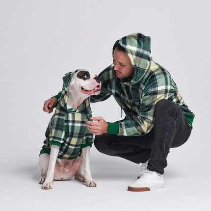 Spark Paws Plaid Dog Hoodies - Premium Quality, Buttery Soft, Superior Comfort and Fit, Calming Fleece Interior, Suitable for All Breeds