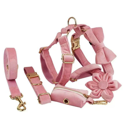 [Velvet 01]Pink Velvet Pet Set