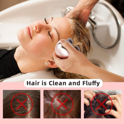 Cotsoco Portable Pet Massager Waterproof Handheld Electric Head Scalp Massager for Dogs Cats Comfort Gift for Daughter and Son Rose Gold 3 Modes Gentle Heavy Kneading Mixed Modes Wet Dry Use Long Battery Life