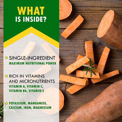 Sweet Potato Dog Treats Chips - All Natural Pet Snack Chews Training