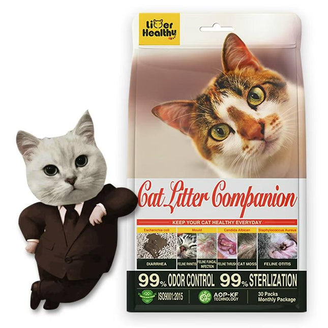 Cat Companion Odor Eliminator - Healthy Cat with Effective Odor Control, Non-Irritating, Safe & Fresh Air, Innovative Technology Cat Enzyme Cleaner