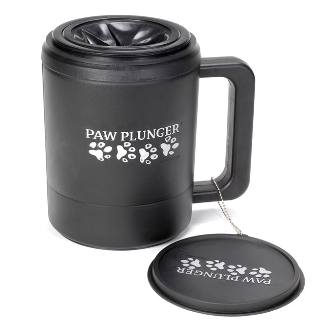 – Dog Paw Cleaner - Puppy Essentials - Portable Dirty Paw Washer - Ideal for Large Dogs - Black