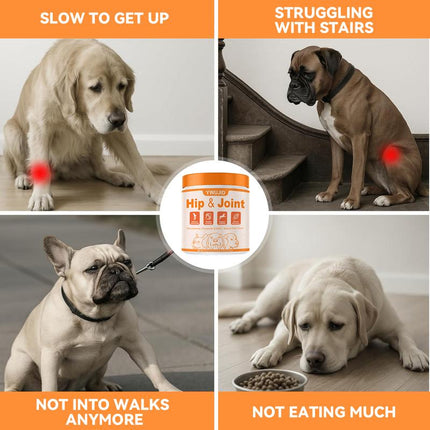 Glucosamine for Dogs Hip and Joint Supplement Chews, Chondroitin Joint Supplement for Dogs, Joint Chews for Dog, Dog Supplement for Joint Pain Relief