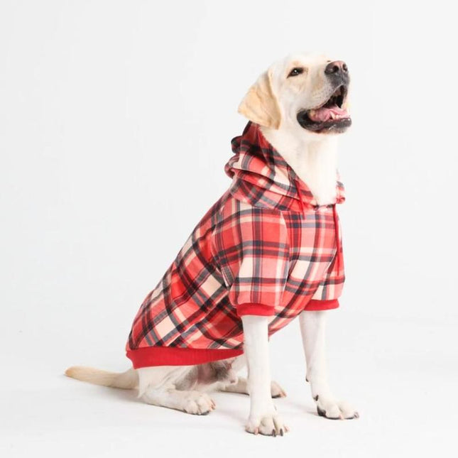Spark Paws Plaid Dog Hoodies - Premium Quality, Buttery Soft, Superior Comfort and Fit, Calming Fleece Interior, Suitable for All Breeds