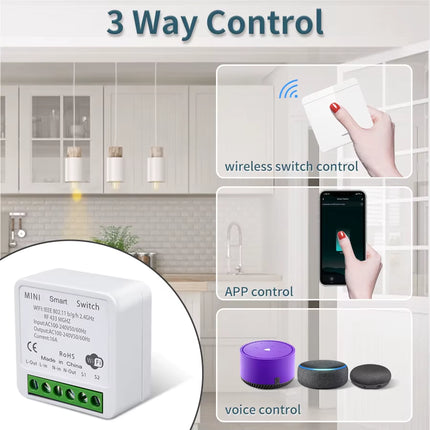 Tuya Smart Wifi Switch for Lighting RF 433Mhz Wireless Switch Smart Life APP Voice Control Work with Alexa Google Home Alice