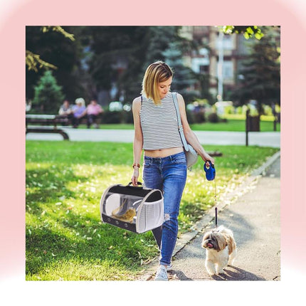 Bearded Dragon Backpack Carrier with Bubble Window - Space Capsule Style for Reptiles & Small Pets