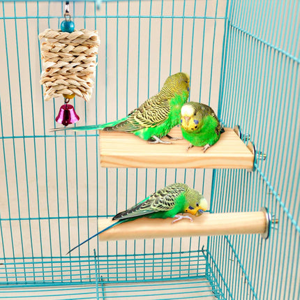 Hummingbird Bird Nest, Handwoven Straw Grass Hanging Bird Hut Grass Woven Parakeet Breeding Cave Cozy Resting Place Sparrow House for Cockatiel Parrots Parakeet Conures Finch (H02)