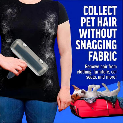XG-TECH Roller Pet Hair Remover and Reusable Lint Roller - Cat and Dog Hair Remover for Furniture, Couch, Carpet, Clothing and Bedding - Portable, Multi-Surface Fur Removal Brush Tool