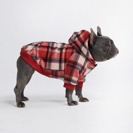 Spark Paws Plaid Dog Hoodies - Premium Quality, Buttery Soft, Superior Comfort and Fit, Calming Fleece Interior, Suitable for All Breeds