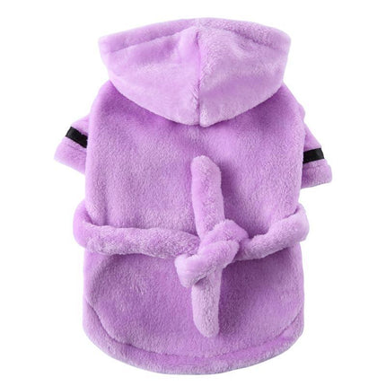 Dog Towel Luxury Soft Cotton Hooded Bathrobe- Multiple Color