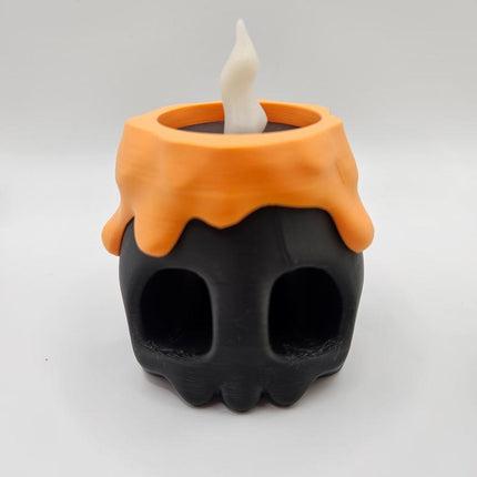 Halloween Pocket Pet Pack with 3D Printed Skull Container & 10 Random Halloween Themed Mini Pets for Desk Toys Party Favors and Classroom Gifts - Vampire