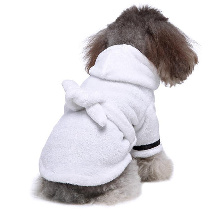 Dog Towel Luxury Soft Cotton Hooded Bathrobe- Multiple Color