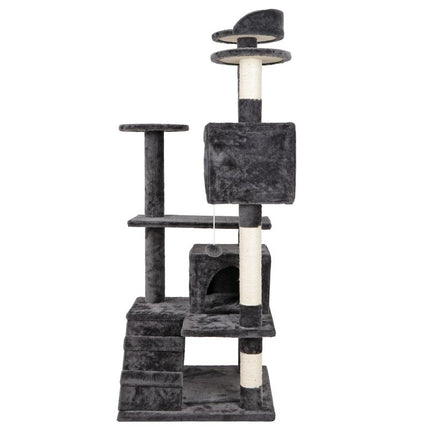 Pet Republic 53-Inch Cat Tree Cat Tower Condo W/Scratching Posts, Kitten Play House Dark Gray