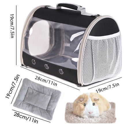 Bearded Dragon Backpack Carrier with Bubble Window - Space Capsule Style for Reptiles & Small Pets