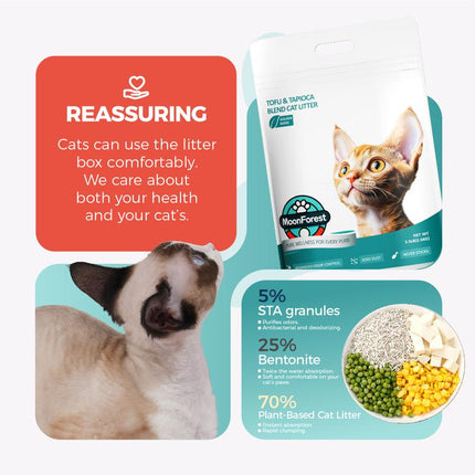 Tapioca Cat Litter, Tofu Cat Litter, Kitty Litter,Odor Control Quick Clumping Low Dust ,Kitten Litter,Smart Litter Boxes Cat Litter,A Ideal Partner for Automatic Litter Boxes,Cassava Cat Litter,Flushable Cat Litter,