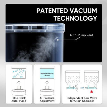 Warcat Smart Vacuum Pet Feeder with Camera, 4.5L Automatic Cat Feeder with Night Vision, 2.4G Wifi Dog Feeder with 2-Way Audio, Timed Feeding & APP Control, Dual Power Supply, Jam-Proof Dry Food Dispenser for Cats & Small Dogs #Tiktokshopfalldealsforyou
