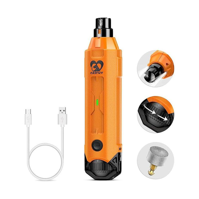 Newest Dog Nail Grinder - Enhanced Pet Nail Grinder Super Quiet Electric Rechargeable Dog Nail Trimmer for Small Medium Large Dogs
