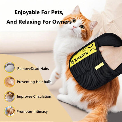 Pet Hair Removal Gloves, Electrostatic Pet Hair Remover, Reusable Cat&Dog Hair Remover for Couch, Furniture, Carpet, Car Seat, Pet Grooming Gloves