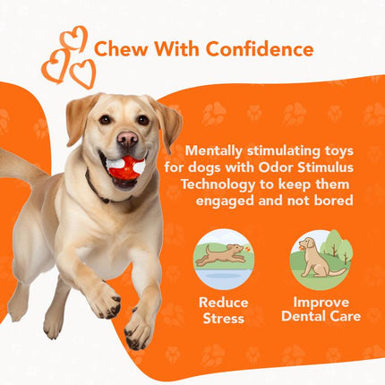Rethink Pet Bacon Scented Ball Chew Toy, Durable and Fun Dog Toy Ball