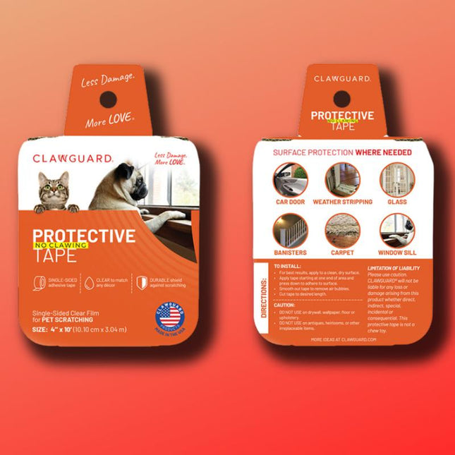 CLAWGUARD: Protection Tape Roll with Dispenser - Shield from Scratching
