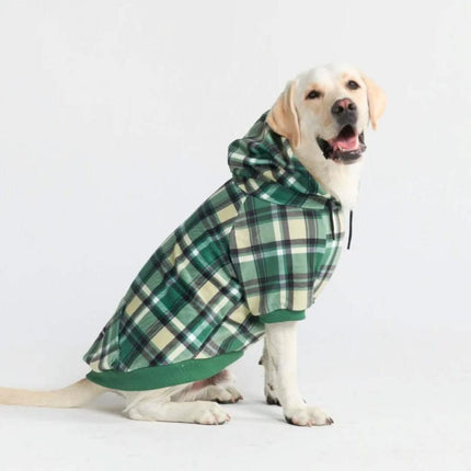 Spark Paws Plaid Dog Hoodies - Premium Quality, Buttery Soft, Superior Comfort and Fit, Calming Fleece Interior, Suitable for All Breeds