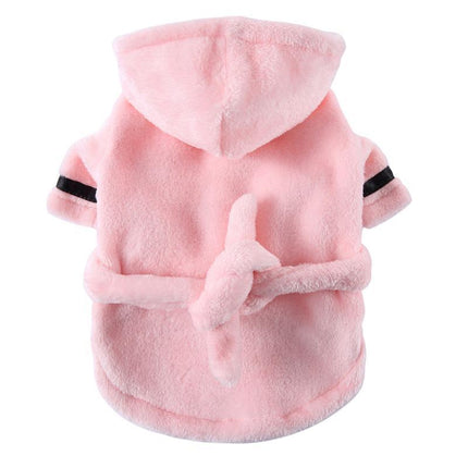 Dog Towel Luxury Soft Cotton Hooded Bathrobe- Multiple Color