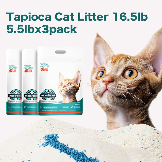 Tapioca Cat Litter, Tofu Cat Litter, Kitty Litter,Odor Control Quick Clumping Low Dust ,Kitten Litter,Smart Litter Boxes Cat Litter,A Ideal Partner for Automatic Litter Boxes,Cassava Cat Litter,Flushable Cat Litter,
