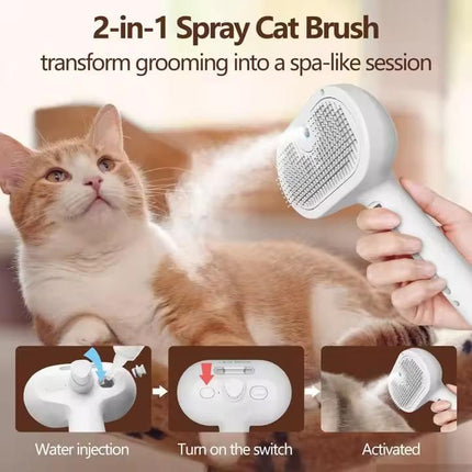 Pet Spray Hair Removal Comb Dog Brush Cat Brush Shedding Grooming Tool for Pets Supplies