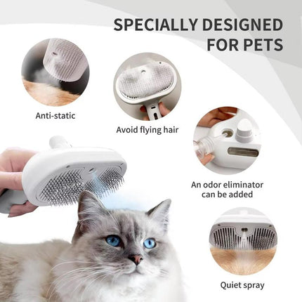 Pet Spray Hair Removal Comb Dog Brush Cat Brush Shedding Grooming Tool for Pets Supplies