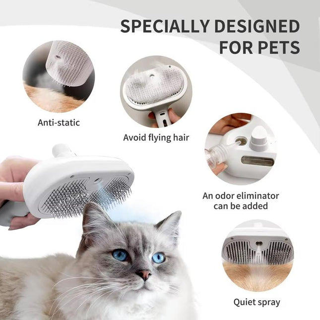 Pet Spray Hair Removal Comb Dog Brush Cat Brush Shedding Grooming Tool for Pets Supplies
